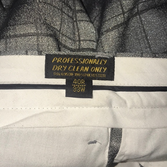 Men’s grey size 40R/33w pants suit - Picture 5 of 7